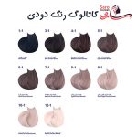 کاتالوگ رنگ موی دودی مارال
