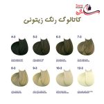 کاتالوگ رنگ موی زیتونی مارال