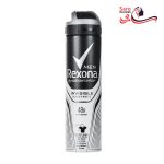 اسپری ضد تعریق مردانه رکسونا مدل INVISIBLE BLACK WHITE