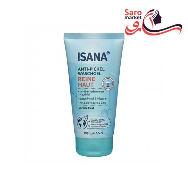 ژل شستشو تیوپی ضد جوش سرسیاه ایسانا (ISANA)