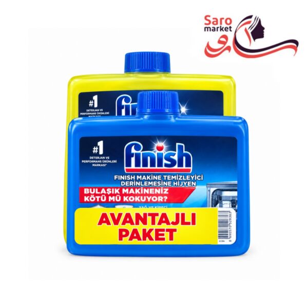 جرم‌گیر و پاک‌کننده دو قلو ماشین ظرفشویی فینیش (Finish)