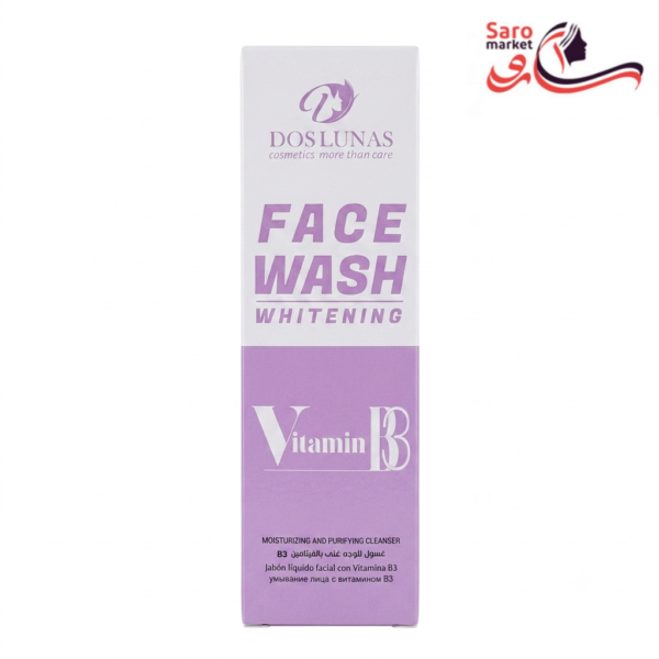 ژل شوینده و روشن‌کننده صورت ویتامین B3 دوس لوناس (DOS LUNAS)