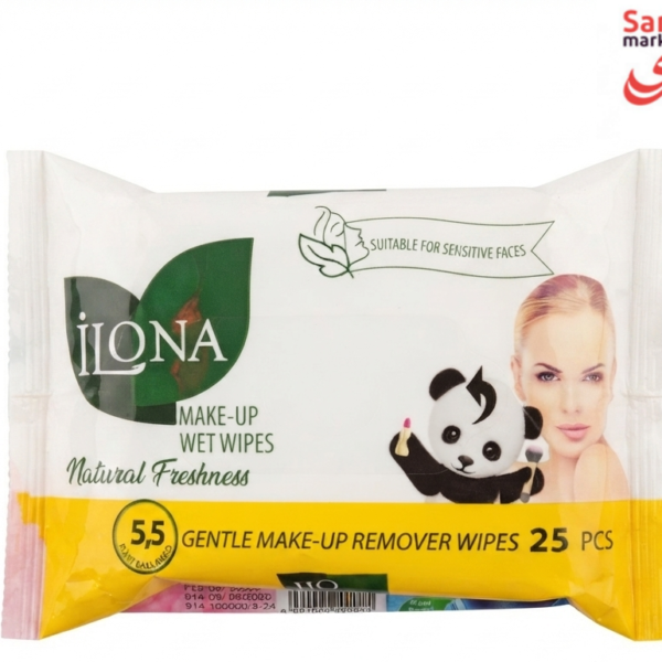 دستمال مرطوب 25 عددی ایلونا (ILONA)