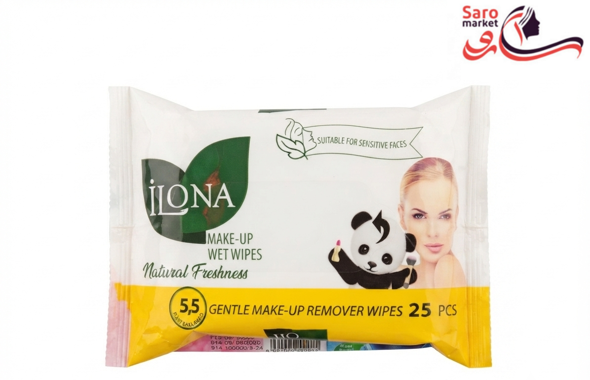 دستمال مرطوب 25 عددی ایلونا (ILONA) دستمال مرطوب 25 عددی ایلونا (ILONA)