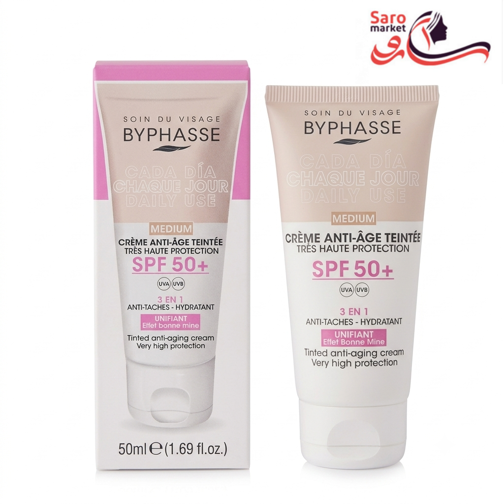 ضدآفتاب رنگی مدیوم بایفایس (BYPHAASE)