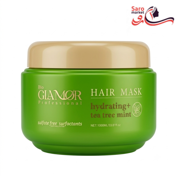 ماسک مو آبرسان و خنک‌کننده درخت چای و نعنا بایو گلامور (Bio Glamor)