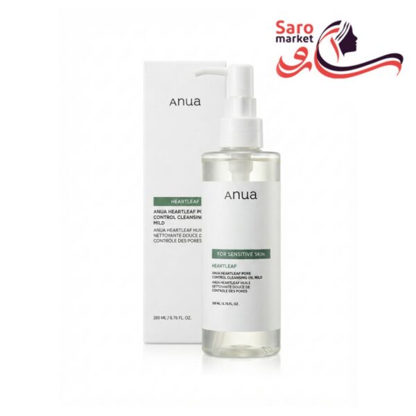 روغن پاک کننده و کنترل منافذ پوست حساس آنوا (ANUA)