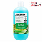 شامپو آبرسان و مغذی آلوئه‌ورا و آرگان باباریا (Babaria) مدل Essential
