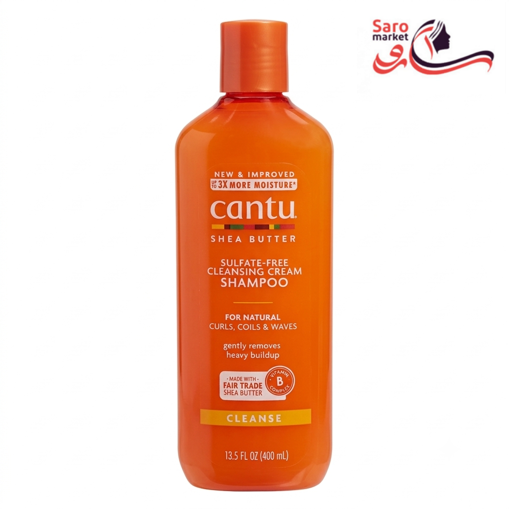 شامپو کرمی پاک‌کننده بدون سولفات کنتو (Cantu)