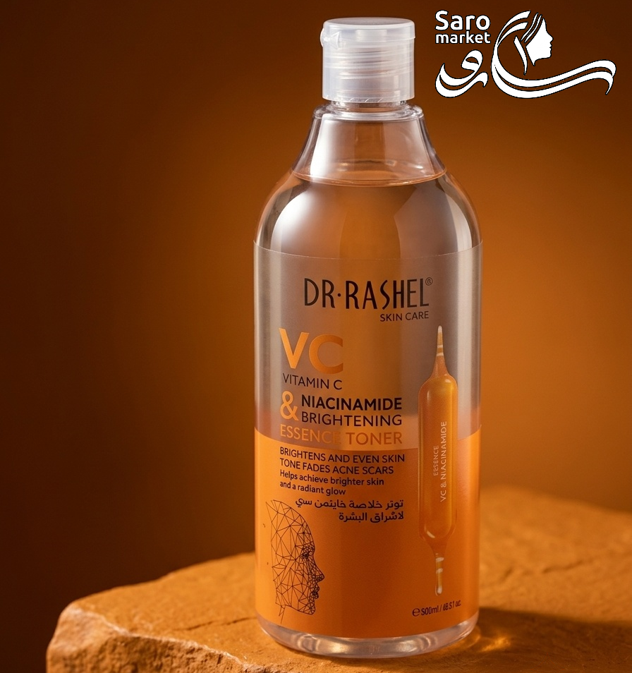 تونر اسنس روشن‌کننده ویتامین سی و نیاسینامید دکتر راشل (Dr. Rashel) 