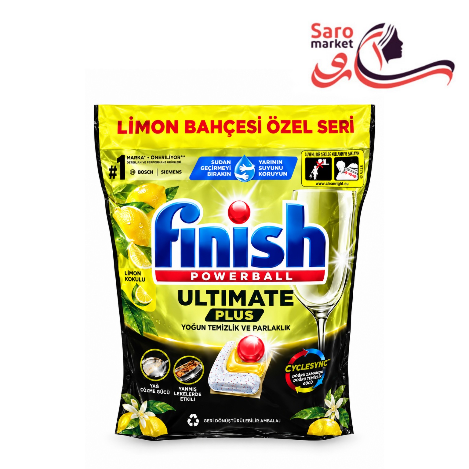 قرص ماشین ظرفشویی فینیش التیمیت پلاس سری ویژه لیمو 45 عددی (Finish)