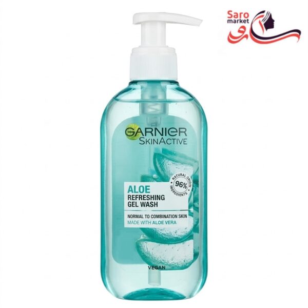 ژل شستشوی صورت گارنیه مدل اسکین اکتیو حاوی عصاره آلوئه‌ورا (Garnier)