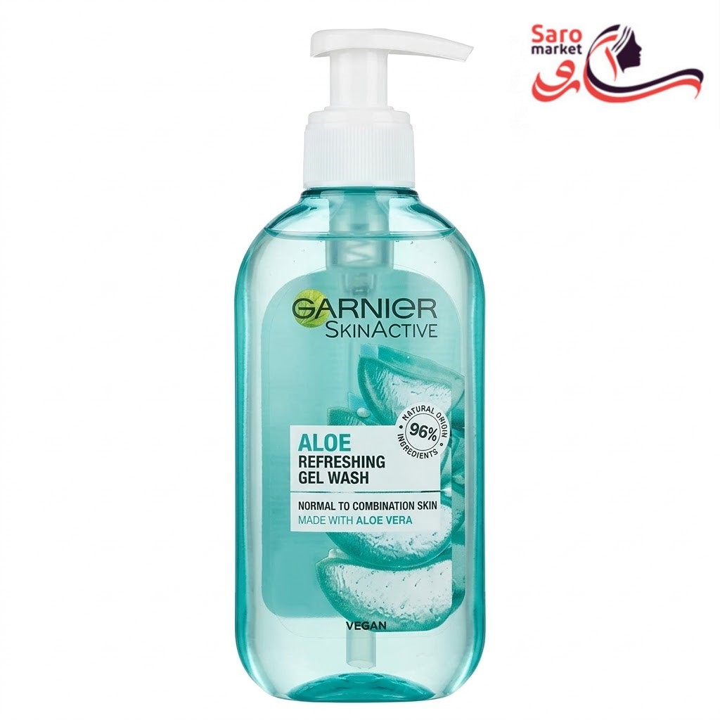 ژل شستشوی صورت گارنیه مدل اسکین اکتیو حاوی عصاره آلوئه‌ورا (Garnier)