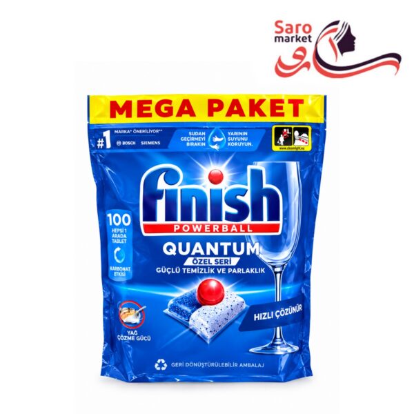 قرص ماشین ظرفشویی فینیش کوانتوم ۱۰۰ عددی (Finish)