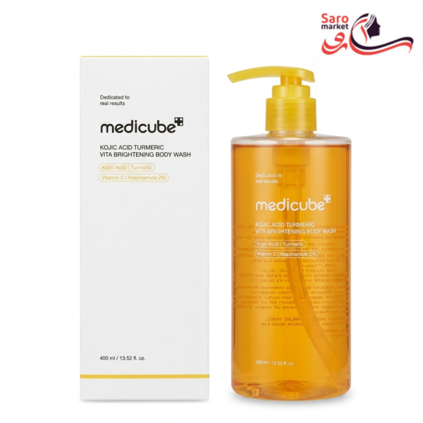 شامپو بدن روشن کننده کوجیک اسید و زردچوبه مدیکوب (Medicube)