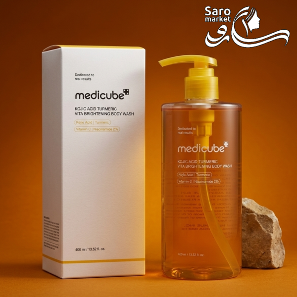 شامپو بدن روشن کننده کوجیک اسید و زردچوبه مدیکوب (Medicube)