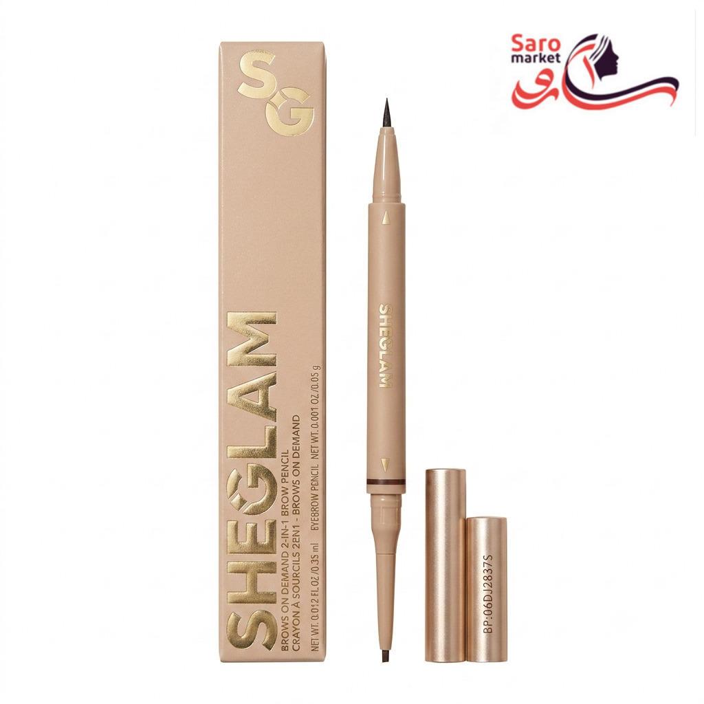 قلم و مداد ابرو دو در یک BROWS ON DEMAND شیگلم (SHEGLAM)