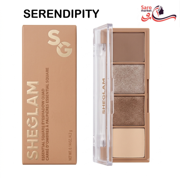 پالت سایه چشم ۴ تایی اسنشال اسکوئر شیگلم (SHEGLAM) serendipity new