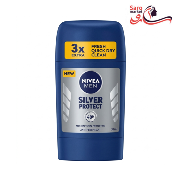 استیک ضد تعریق مردانه نیوا مدل سیلور (NIVEA)